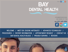 Tablet Screenshot of baydentalhealth.com